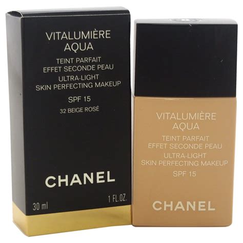 chanel vitalumiere aqua 32 beige rose|chanel vitalumiere aqua sephora.